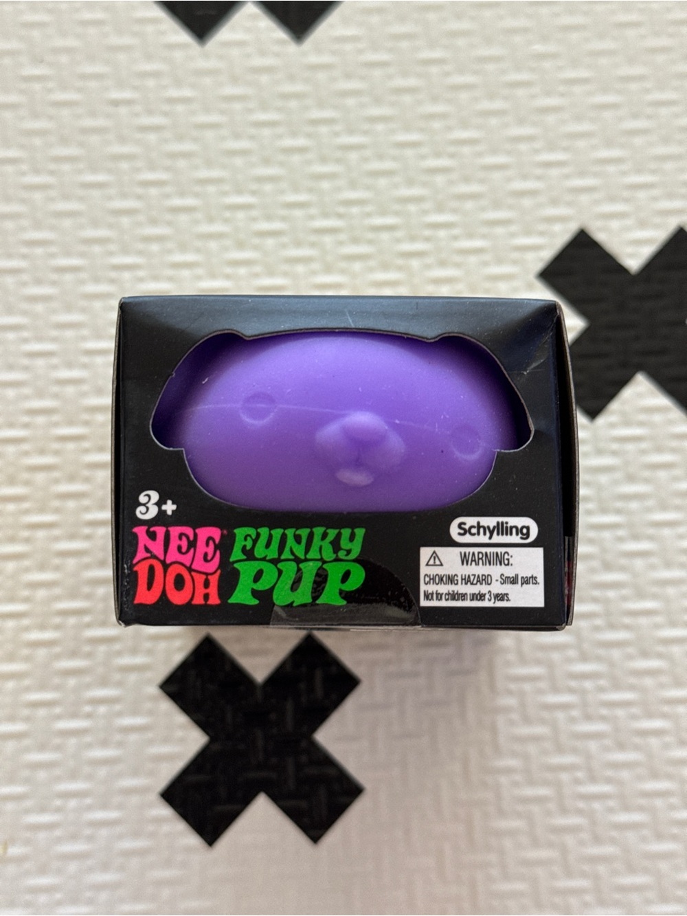 NEW Schylling NeeDoh Funky Pup Neon Purple Fidget Toy NIB